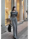 Cowl Neck Long Sleeves Tops With Trouser Sets